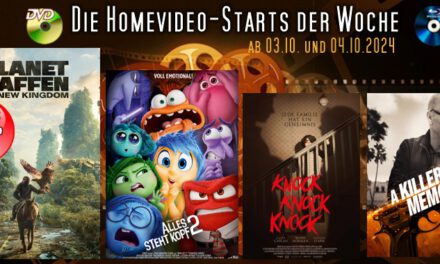 Homevideo-Starts der Woche <br><strong>Neu ab 03.10.2024 und 04.10.2024</strong><br>auf DVD und BluRay-Disc